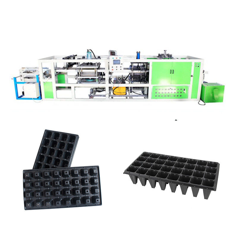25KW PVC PS Plastic Flower Plate Vacuum Thermoforming Machine